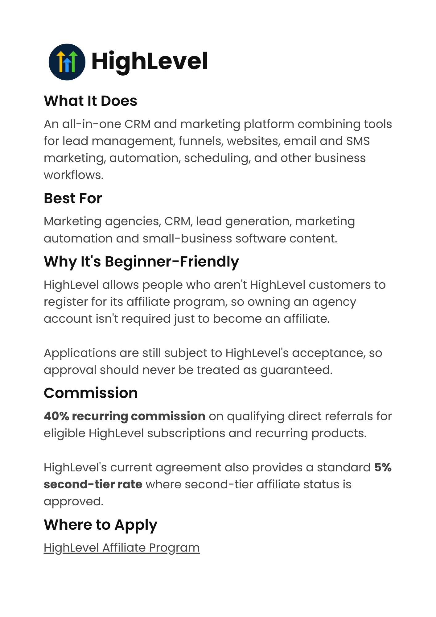 Bonus affiliate partnerships page from the Hand in Hand brand building workbook